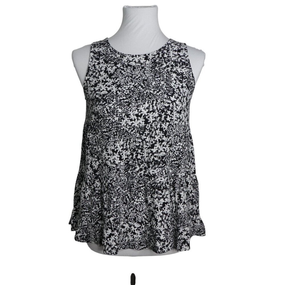 Altar'd State Flowy Floral Sleeveless Peasant Top Womens Medium